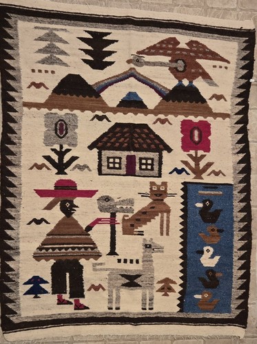 Handmade peruvian tapestry art - handmade,