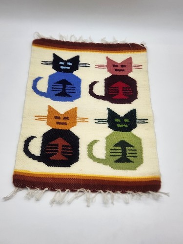 Peruvian textile wool tapestry - textile,